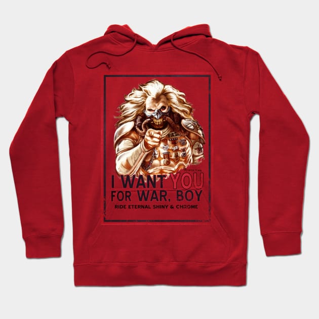 I Want YOU for WAR, BOY Hoodie by grungethemovie